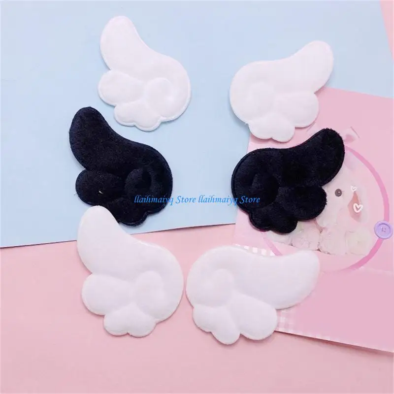 

573B Bangs Hair Clip Plush Wing Hair Barrettes Appliques Lovely Handmade Hair Barrettes Hairstyle Accessories