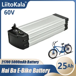 LiitoKala 60v 25ah 21700 5000mah 16S5P HaiBa electric bike battery Electric Bike Battery For 1500W Bafang Motor Electric Bicycle