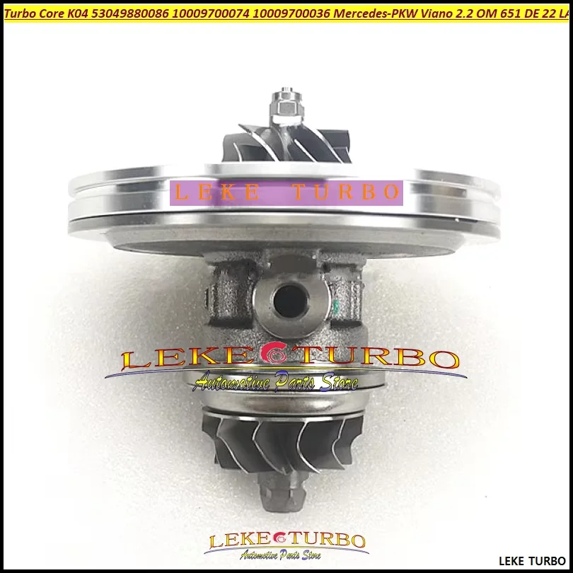 Turbo Cartridge CHRA Core K04 53049880086 10009700074 A6510905780 10009700036 For Mercedes-PKW Viano 2.2L CDI OM 651 DE 22 LA