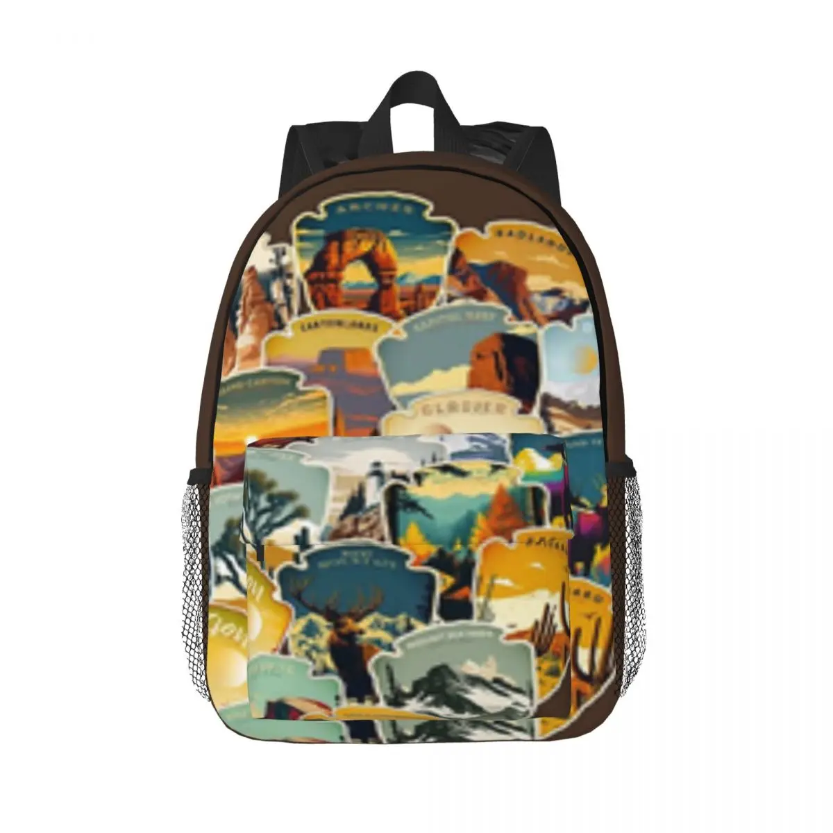 Printed Lightweight Casual Schoolbag For School, Outdoor, Shopping, Office 15inch