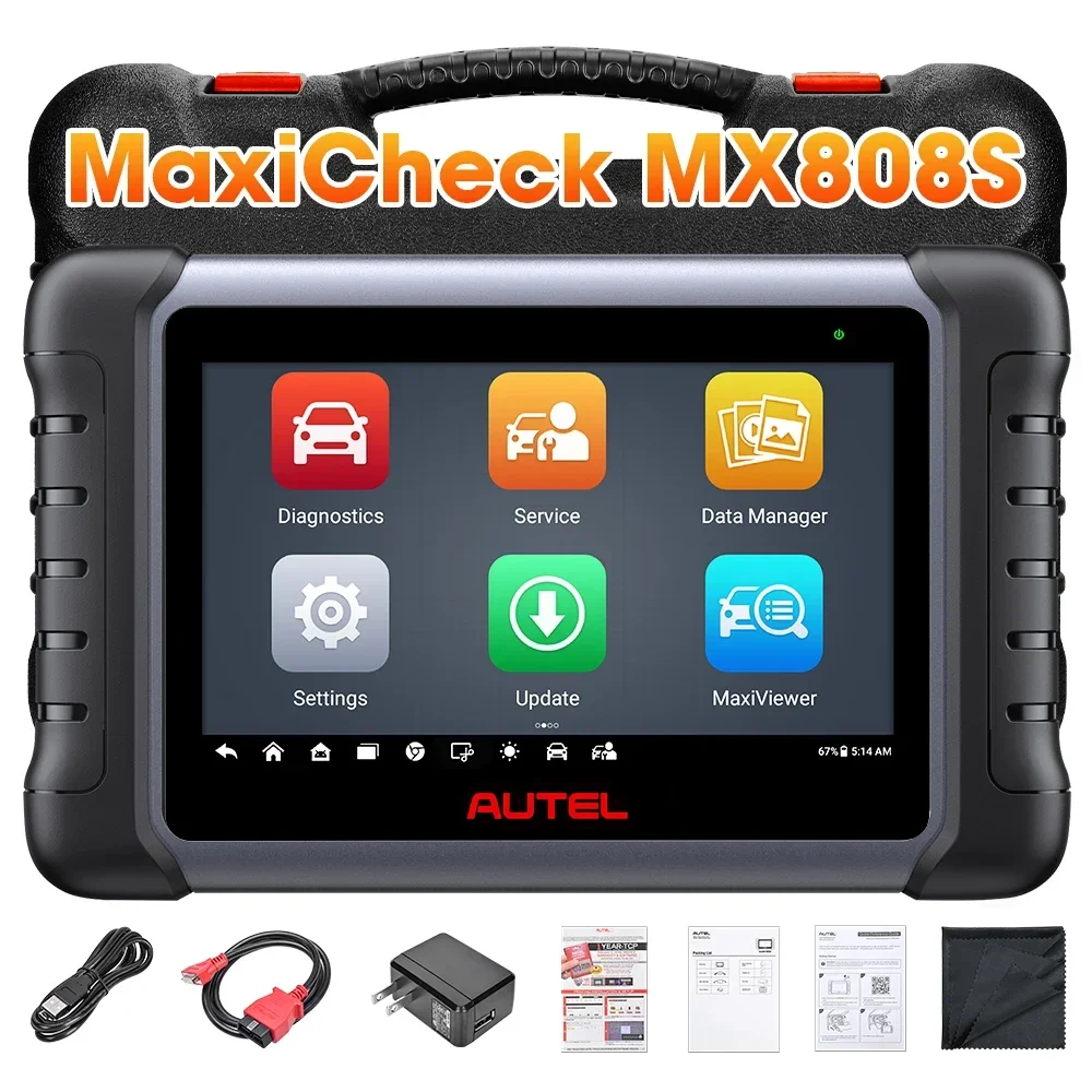 Autel-todo o varredor diagnóstico do sistema com controle bidirecional, MaxiCheck MX808S, bt de Mk 808, mk808ts maxicom, OBD2, todo o sistema