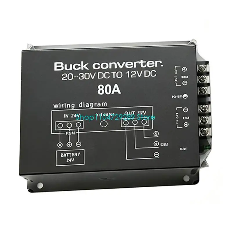 D8KE 24V Power Reducer with Clearly Labeled Input and Output