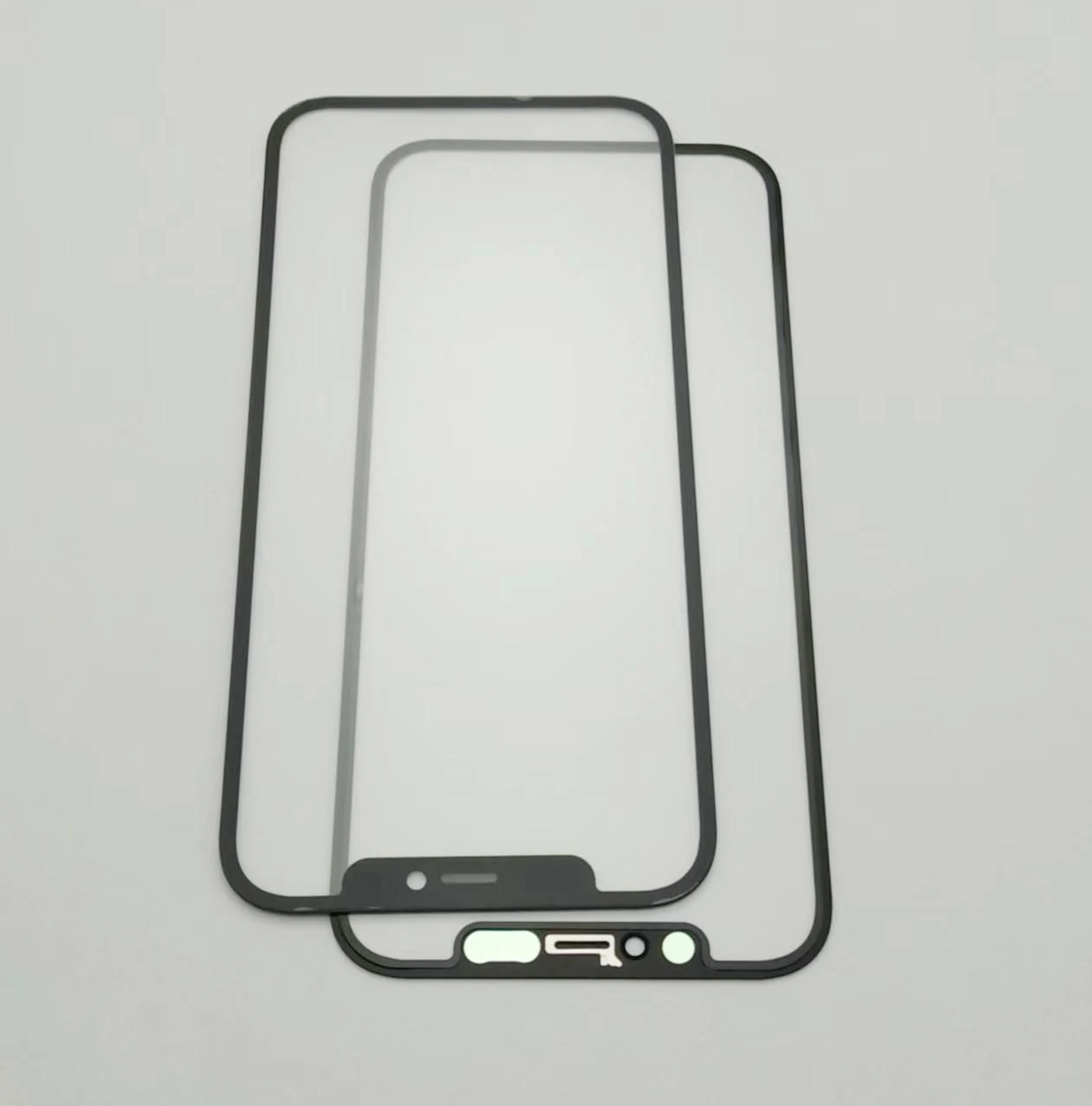 10 STKS Gelamineerd OCA Front Screen Touch LCD Display Buitenste Glazen Frame Oor Mesh Voor iPhone X XS Max XR 11 Pro 12 13 15 Plus