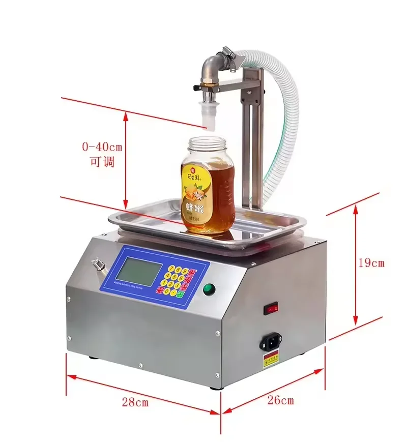 Semi Automatic Weighing Liquid Filling Machine Large Flow Diaphragm Pump Laundry Detergent Gel Viscous Liquid Filling Machine