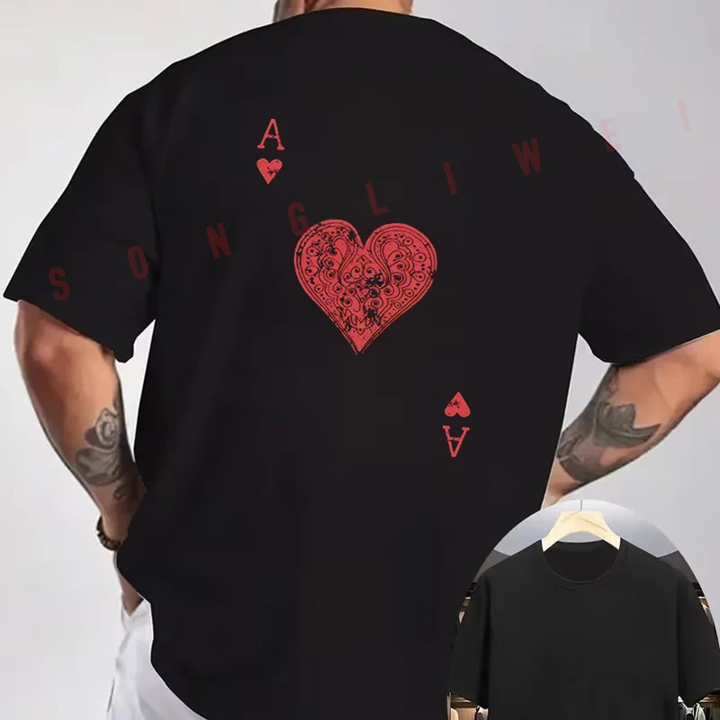 funny creative pattern design Motorcycle T-Shirt back Print Men's Short sleeve O-neck Summer Casual Fashion Tops Tee