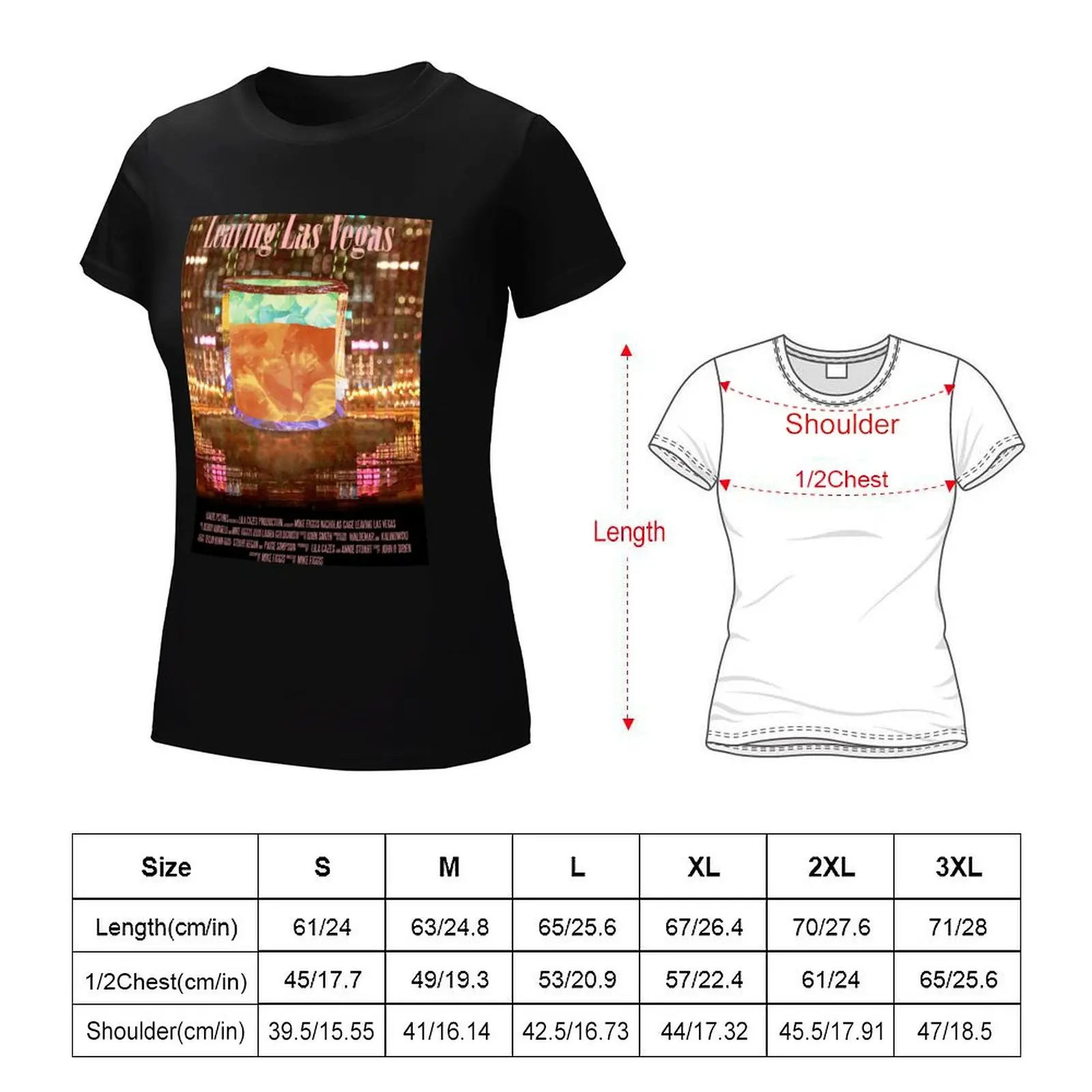 Leaving Las Vegas Movie Poster T-Shirt summer clothes plus size tops vintage clothes kawaii clothes t shirts for Women