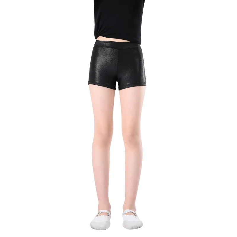 Pantaloncini da ballo per ginnastica di balletto abbronzante per ragazza vita alta elastico solido danza Boyshort Training Stage Performance Safety Pants.