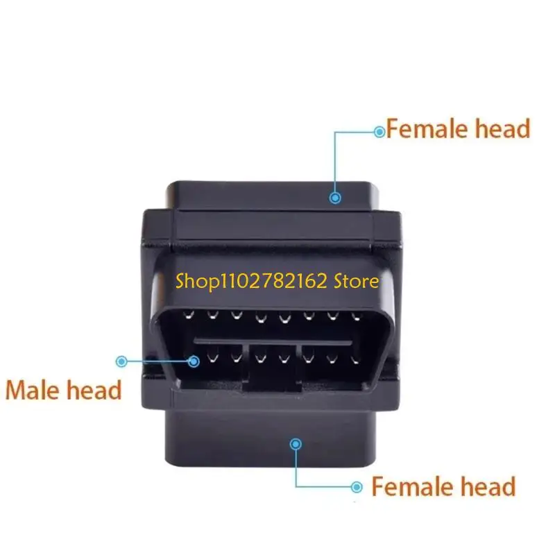 

547B Plug Play Play obd2 Разъем сплиттера 16 -контактный мужчина до 2 женщин для эффективного диагностического расширения с