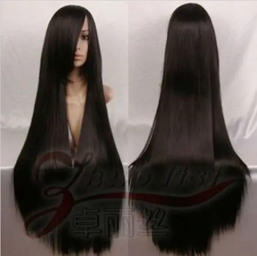 Wig Cosplay tahan panas, Wig mode Cosplay panjang lurus 100cm/120cm 40 "/47"