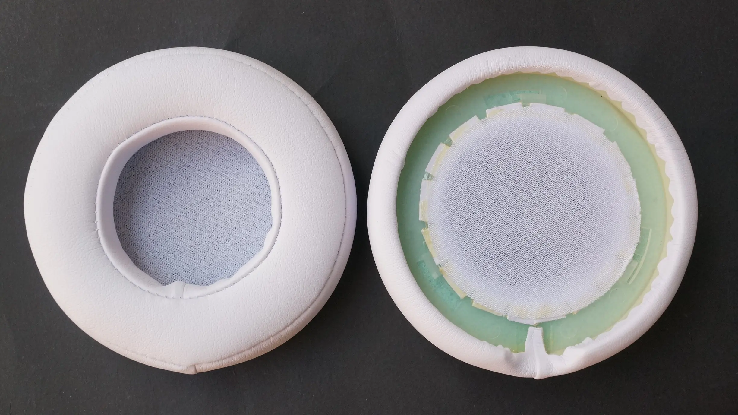 비츠 프로 하이엔드 호환 V-MOTA 이어패드, 디톡스 무선 헤드셋, 교체용 이어 쿠션 수리 부품 (흰색)