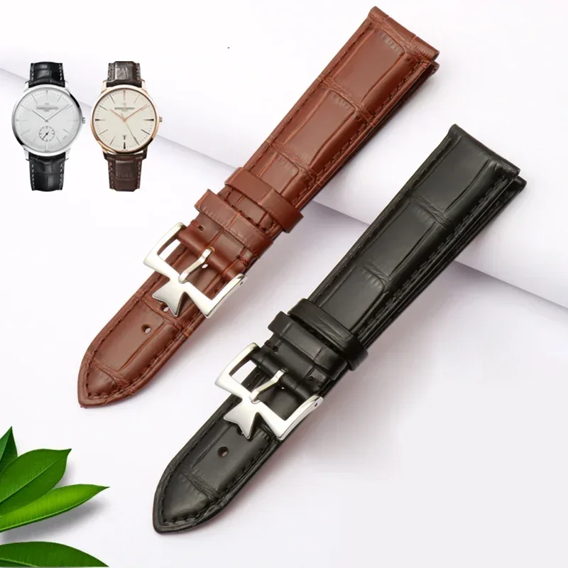 19mm 20mm 21mm 22mm Genuine Leather Watch Band Replacement For Vacheron Constantin Patrimony VC Black Blue Brown Cowhide Strap