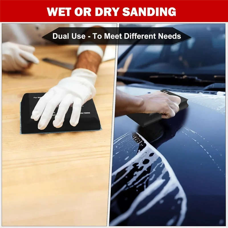 

Лист наждачной бумаги A64Z в комплекте, набор шлифовальных блоков из 7 шт., набор ручных абразивов для кузова для шлифования автомобильной краски