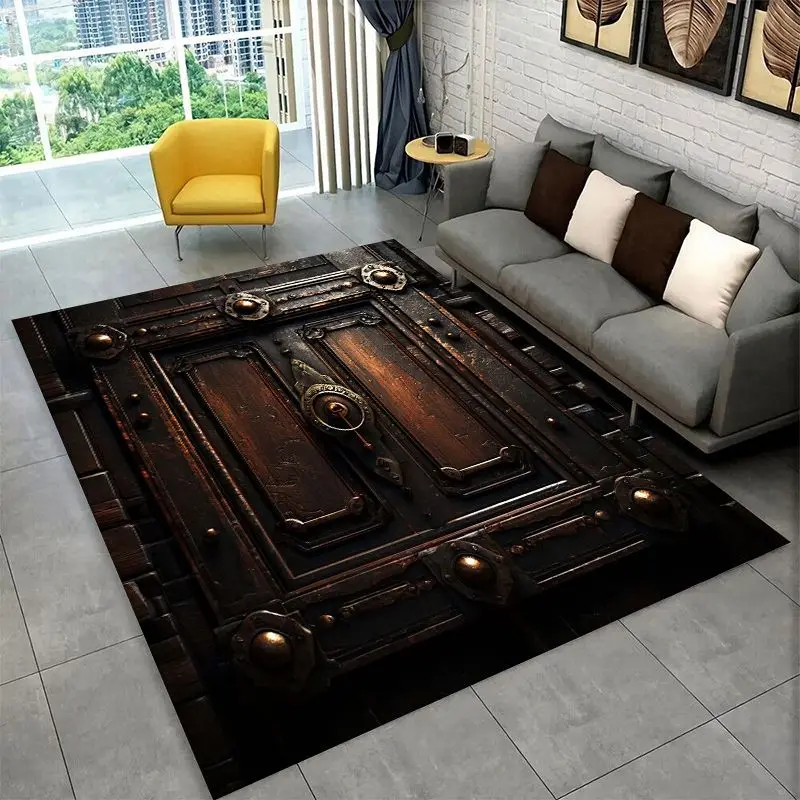 Gothic Magic Gate Door Miracle Large Area Rug Non-slip Durable Carpet for Bedroom Living Room Sofa Doormat Home Decor Floor Mat
