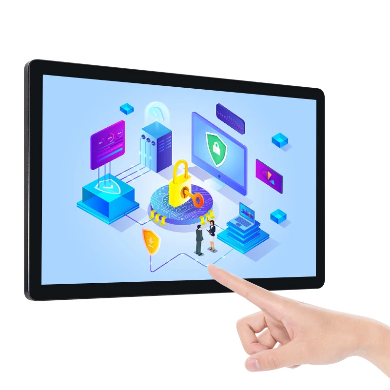 43 55 65 Inch Large Size Touchscreen LCD Monitor 4K Resolution Optional Interactive Commercial Display