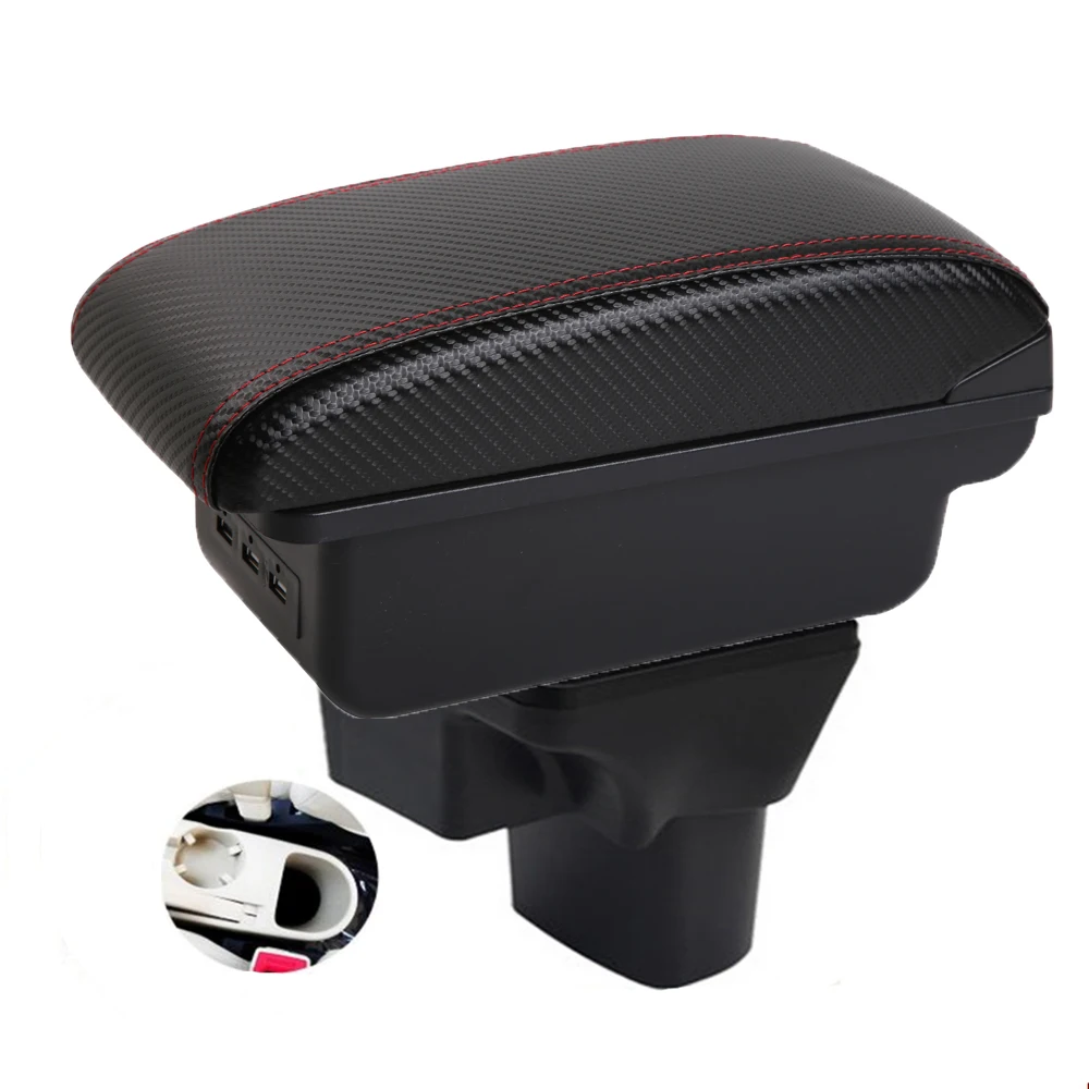 Armrest Box Central Console Storage Box with Driver Side Elbow Support for Hyundai Accent Verna