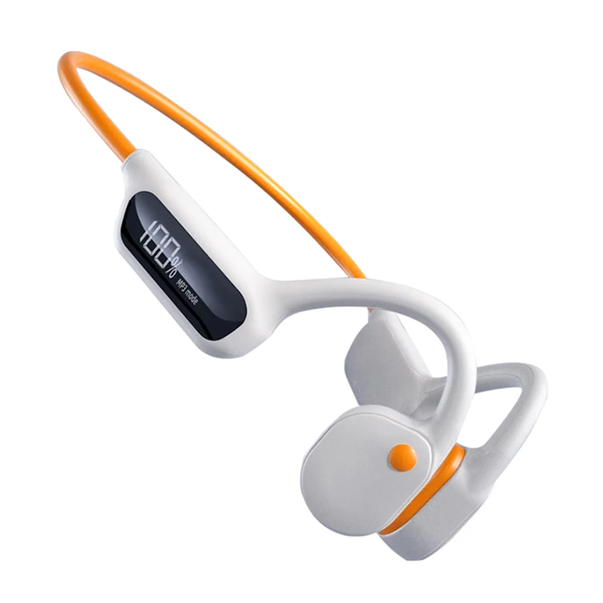 Wireless Bluetooth 5.3 Bone Conduction Headset Sports Headset Handsfree Earbuds Headphones - White