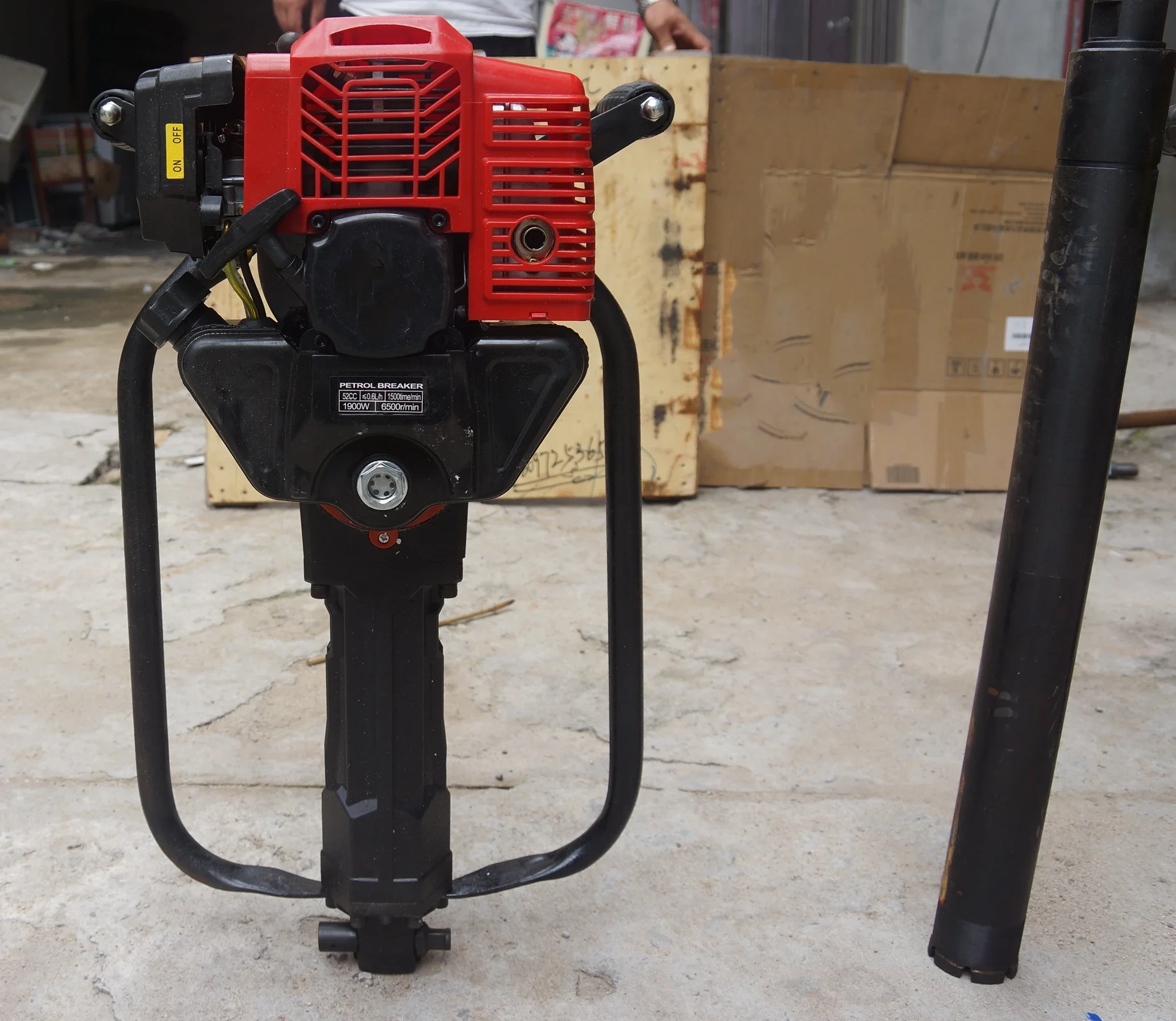 Factory Direct Sale Gasoline Pile Driver Handheld Post Four Stroke Gas-Powered Percussion Drill Post Driver