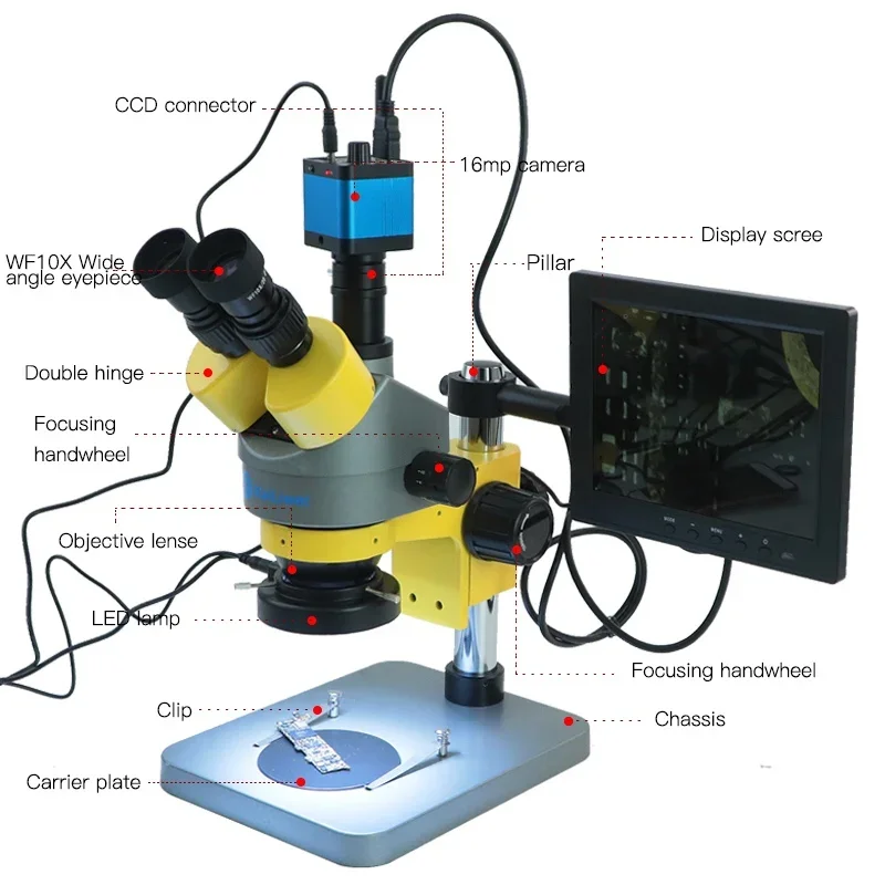 16MP Industrial HDM Wifi Microscope Video Camera Microscope