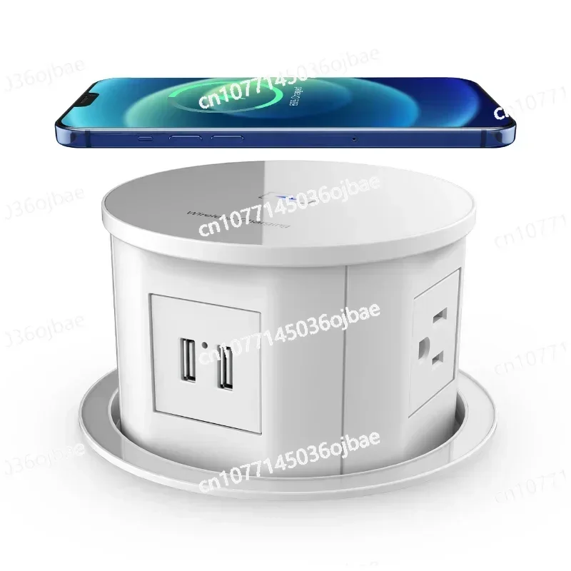 USB Smart Power Pop-up Kitchen Tower Socket Desktop Socket Multi-layer Uk Extension Cable