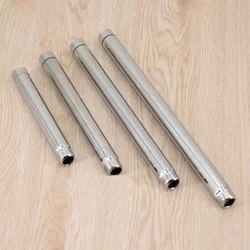 Stainless Steel Chrome Shower Head Extension Pipe Adjustable Shower Arm 1/2