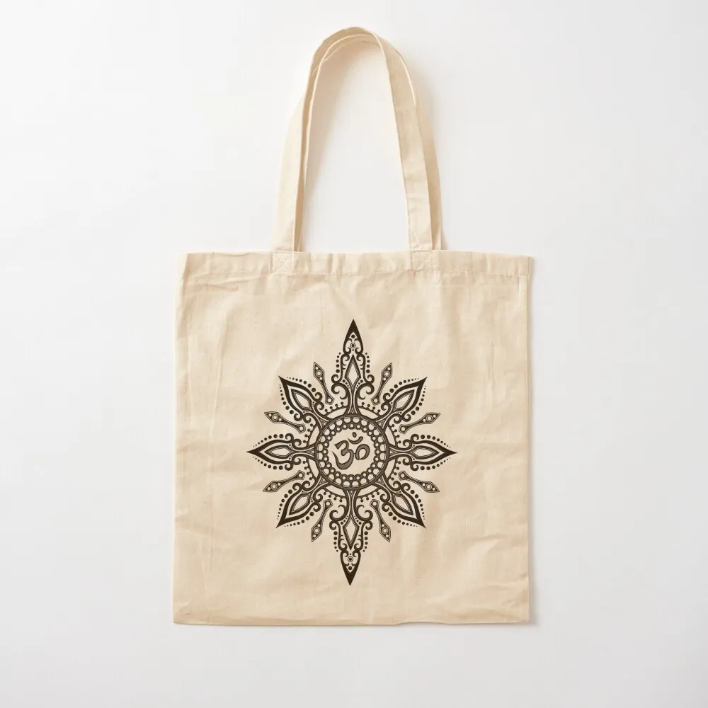 

Intricate Yoga Om Star Tote Bag shopper bag woman shoping bag personalized tote