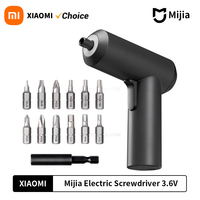 Xiaomi Mijia Electric Screwdriver 3.6V 2000mAh 5N.M Torque Electric Screwdriver Household With 12Pcs S2 Screw Bits Mi Home Tools