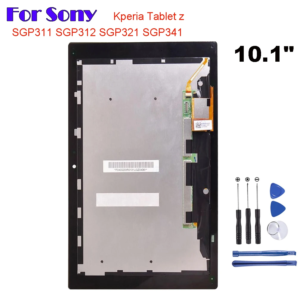 10.1\'\' For sony Xperia Tablet Z SGP311 SGP312 SGP321 LCD display with touch screen digitizer Replacement+tools