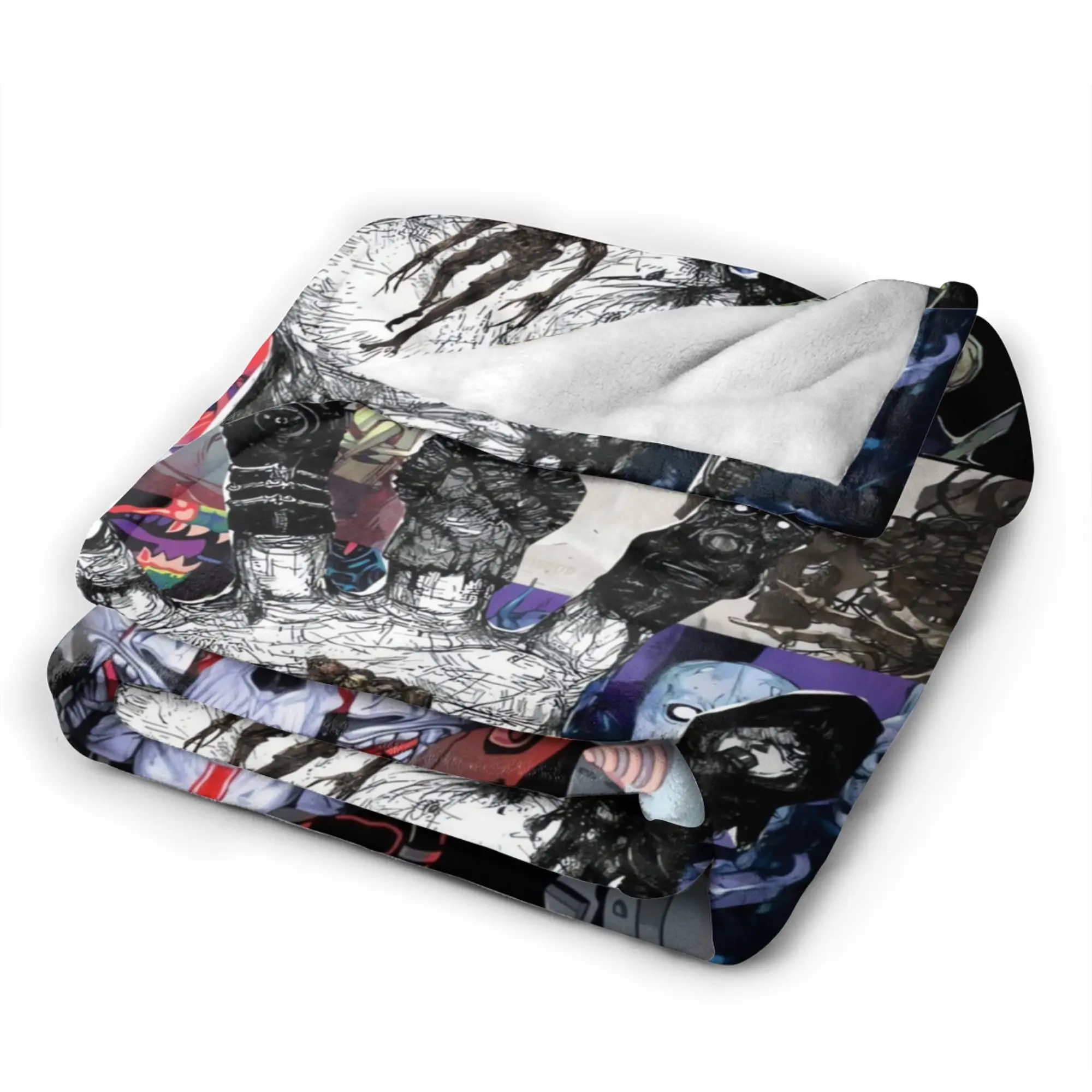 Dorohedoro Flannel Blanket Winter  Warm Soft Throw Blanket for Kids Outdoor Aesthetic Bedspread Sofa Bed Cover
