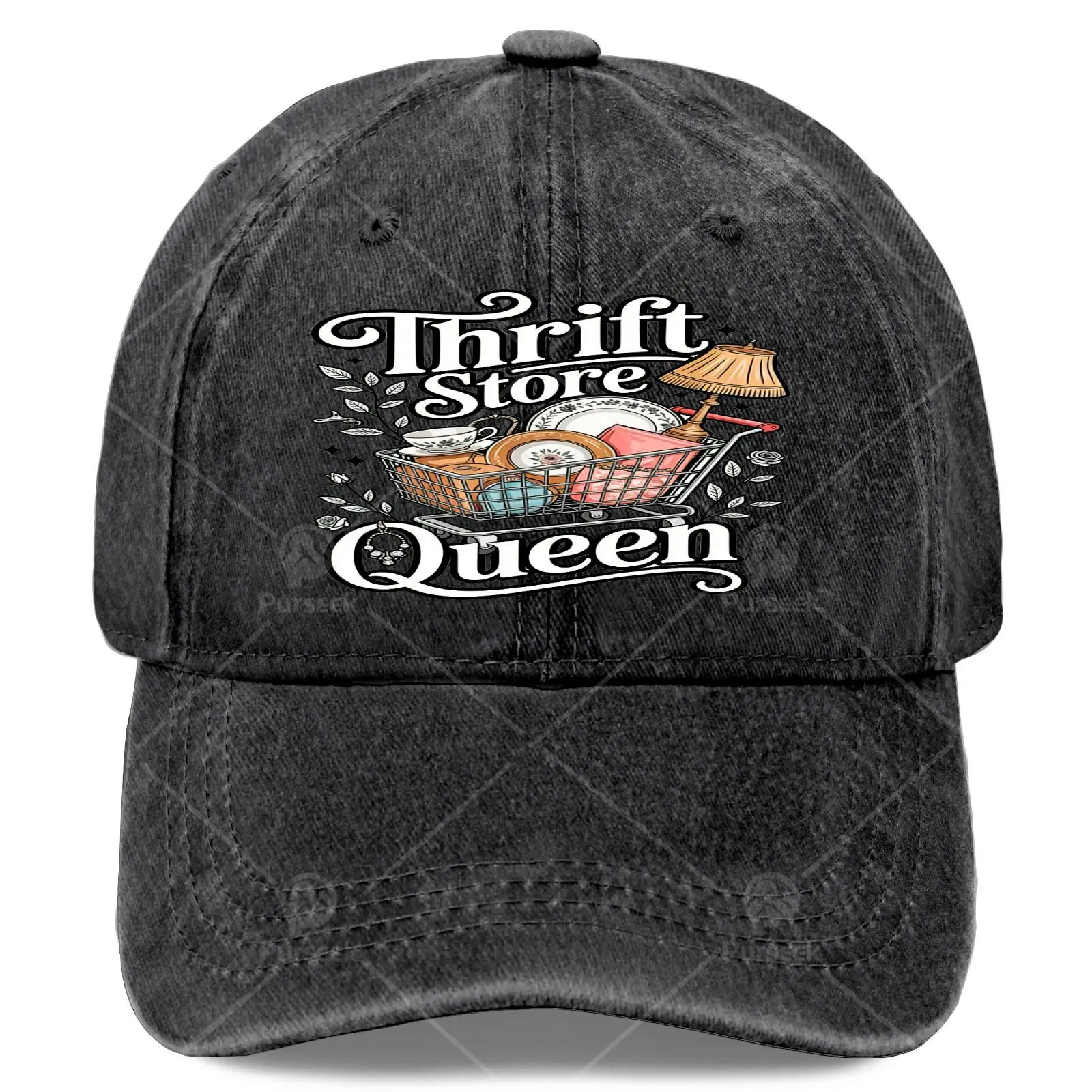 Thrift Store Queen Thrifter Onlines Seller Thrifting Baseball Hat Unisex