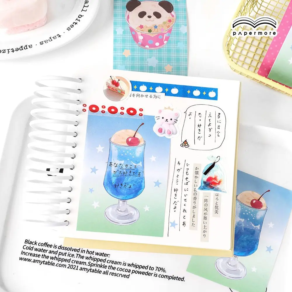 30 Pcs Cartoon Animals Dessert Self-Stick Memo Pads Students Home Office Roommates Gifts Cute Office Supplies Notes Stationery