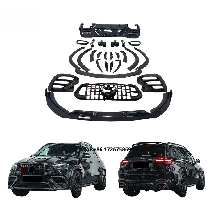Neuer GLE Coupé C167 GLE350/GLE450/GLE63 Carbon-Faser Frontlippe Heckdiffusor Kotflügel Kühlergrill Stoßstange Auspuff
