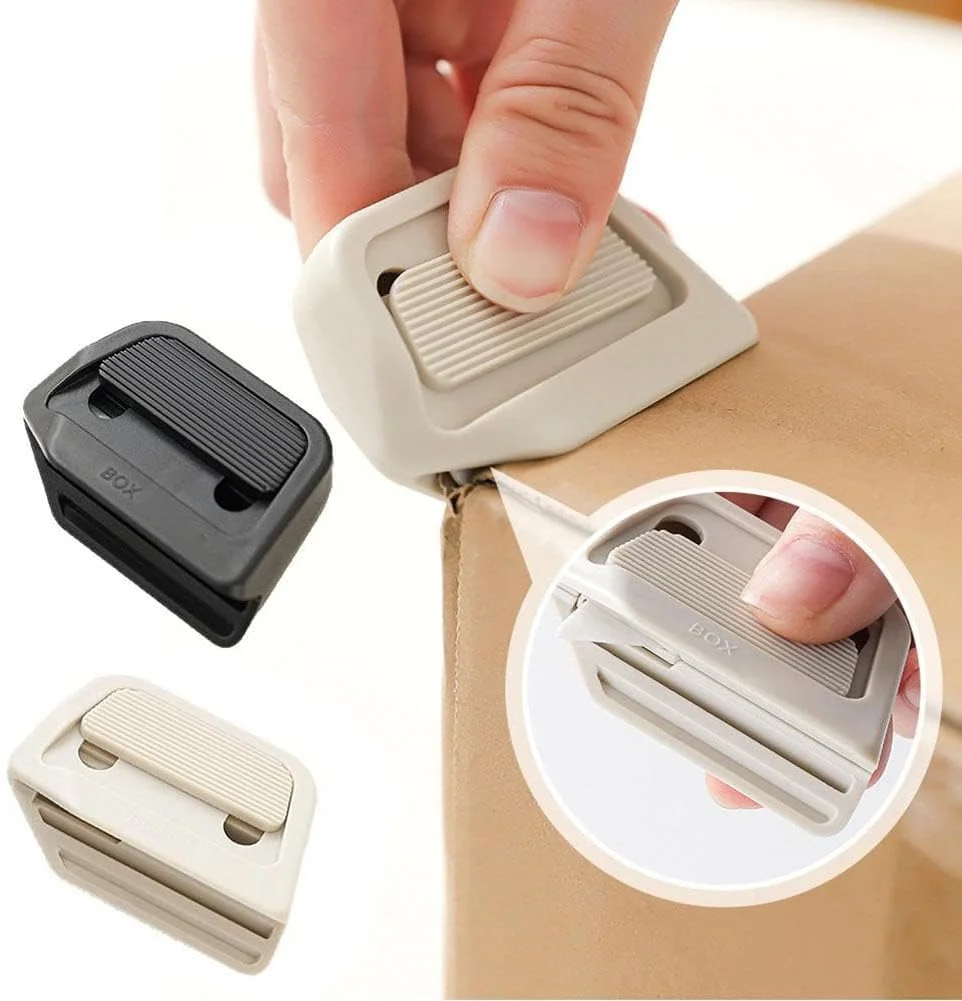 2 عبوة من قطع صندوق السيراميك المغناطيسي الصغير، سكاكين المرافق التلقائي، فتاحة العبوات المحمولة للورق المقوى والحرف اليدوية والاستخدام اليومي
