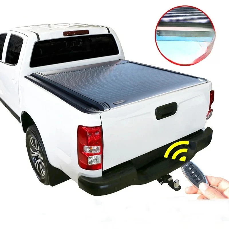 High Quality Aluminum Alloy Hard Remote Control Tonneau Cover Fit Tundra Hilux Vigo Ram 00