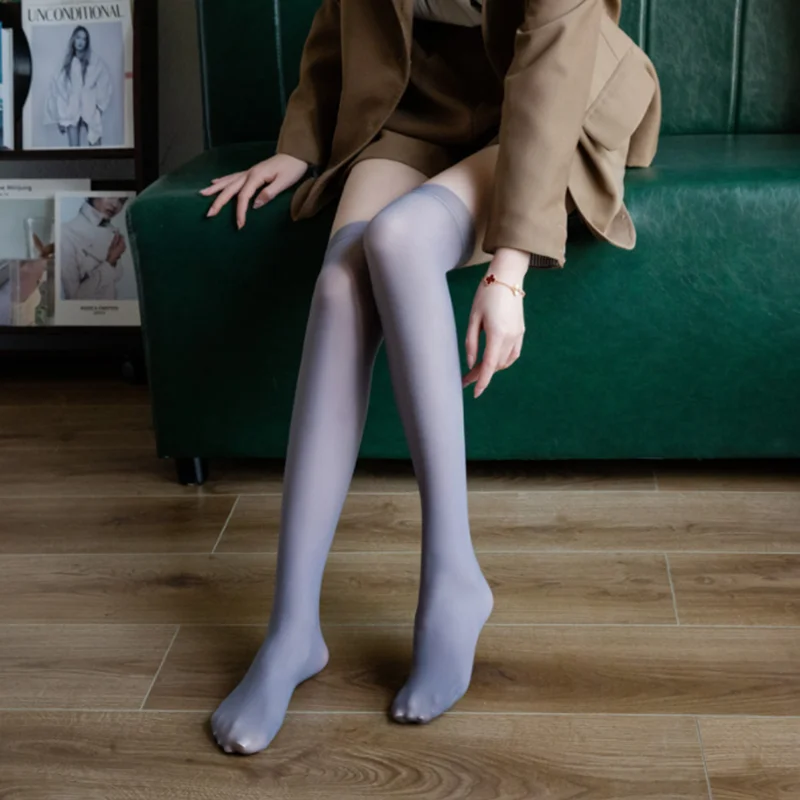 Flight Attendant Cosplay Uniform Velvet Over-the-knee Stockings Women\'s Golf Socks Slimming Thigh Ice Silk Sports Socks