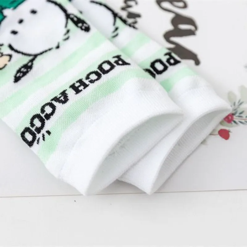 Innovative Sanrio Anime Pacha Dog Women's Dream Party High Quality Spring Thin Boat Socks New Cartoon Pattern Girls Socks Gift