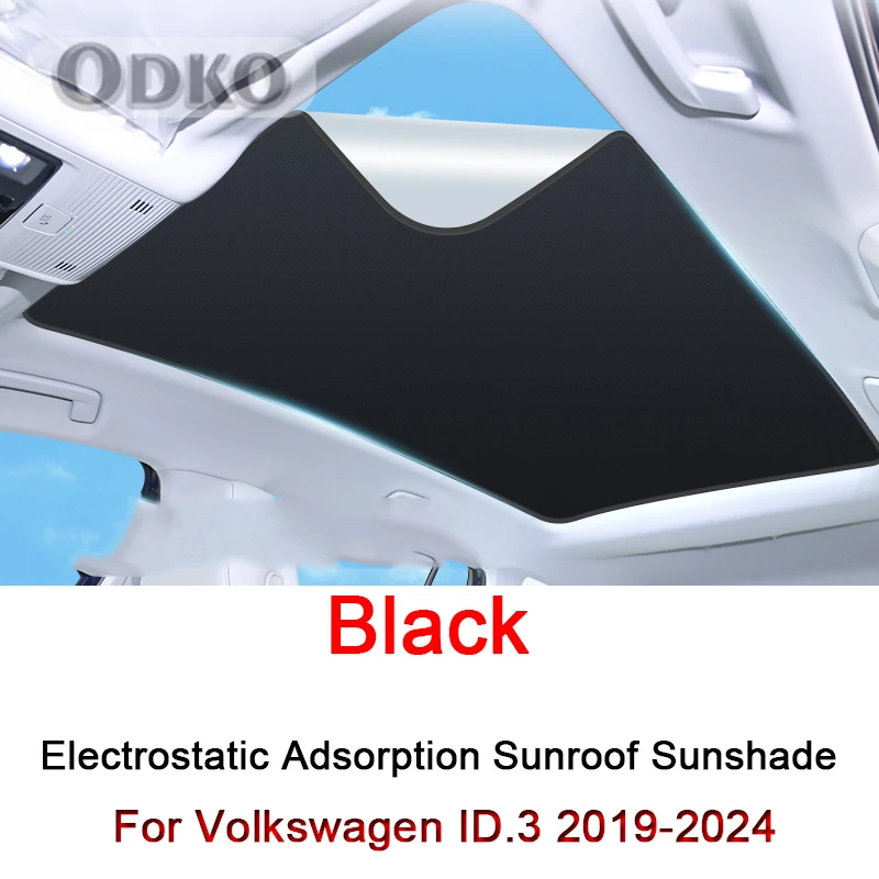 

Car Electrostatic Adsorption Sunroof Sunshade Cover For Volkswagen ID.3 VW ID3 2019-2023 2024 Heat Insulation Skylight Sticker