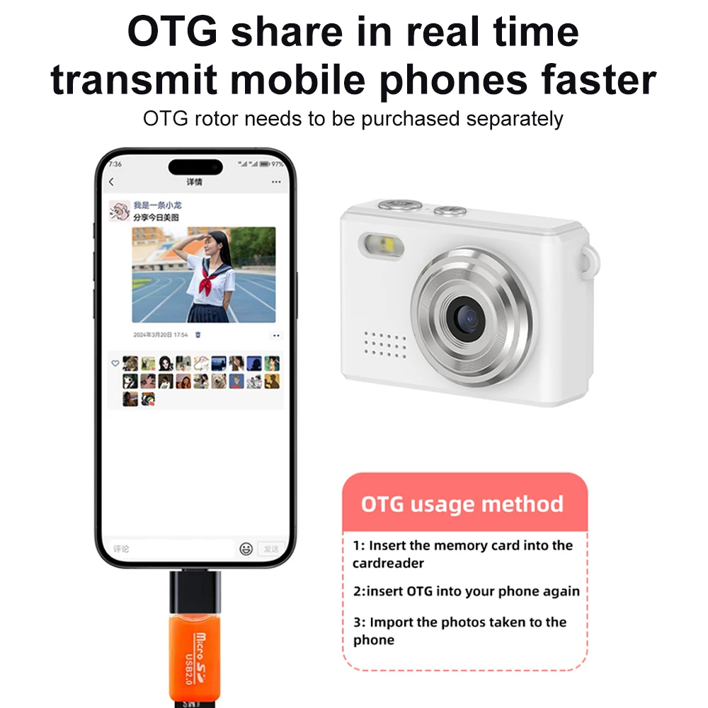 Mini Camera With Screen Indoor Home Outdoor HD 1080p Kids Camcorder Indoor Sport Video DV Recorder Body Cam Support TF Card - Image 2