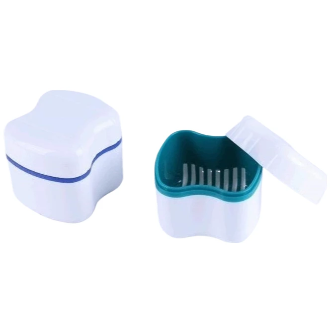 16Pcs Water-Resistant Denture False Teeth Store Cleaning Storage Case With Filter Screen Container Dental Appliance Box