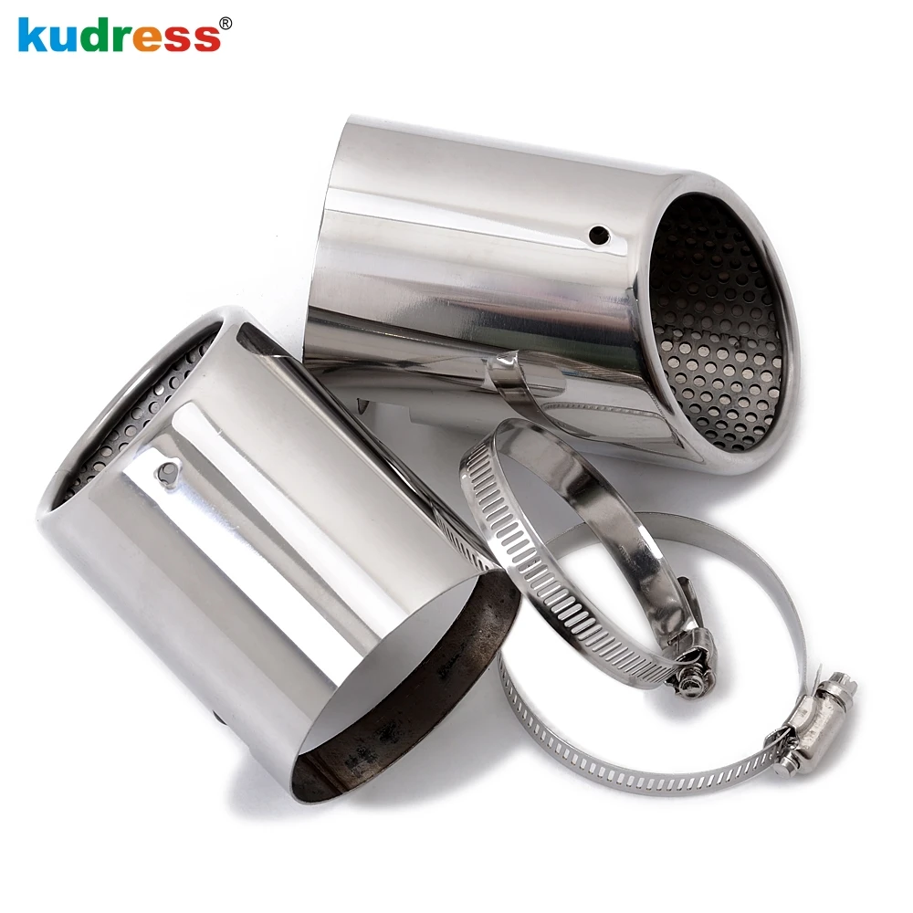 

For Volkswagen VW Tiguan 2009 2010 2011 2012 2013 2014 Steel Car Rear Exhaust Muffler Tip Pipe Noise Dropped Tube Accessories