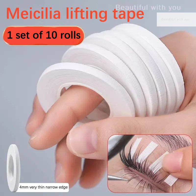 10 Rolls 5mm Enten Wimper Hulptape Lash Lifting Tape Professionele Wimpers Schoonheid Levert Accessorie Oogmake-up Tool
