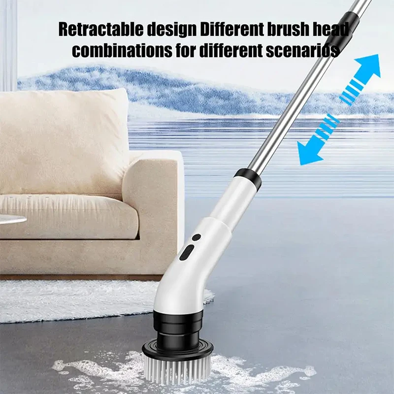 

Electric Cleaning Brush Multi Function Handheld Wireless Kitchen Floor Washing Pool Bathroom Scrubber