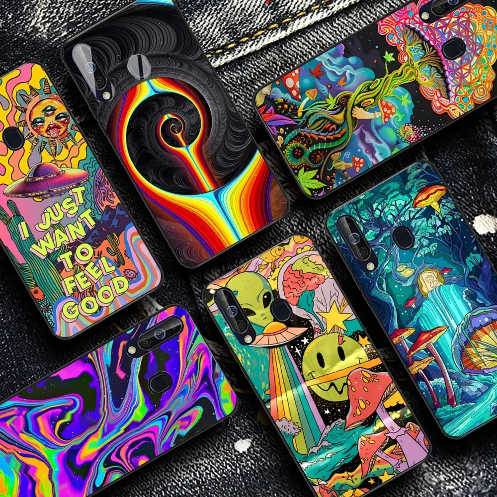 

Colourful Psychedelic Art Phone Case For Samsung A 10 11 12 13 20 21 22 30 31 32 40 51 52 53 70 71 72 73 91 13 Shell