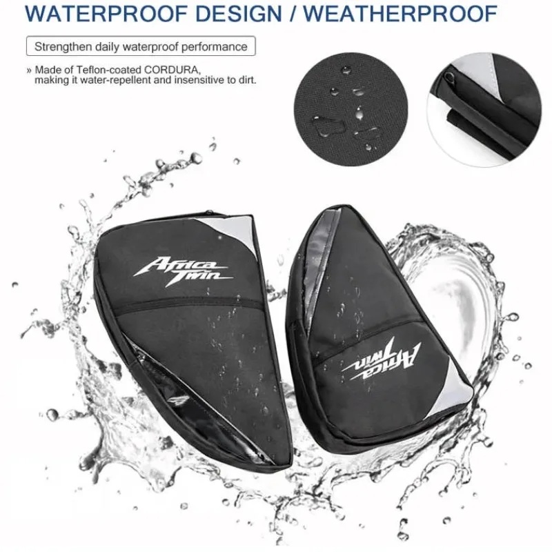 Motorcycle Frame Crash Bars Waterproof Bag Tool Placement Travel Bag for Honda CRF1000L Africa Twin Adventure Sports