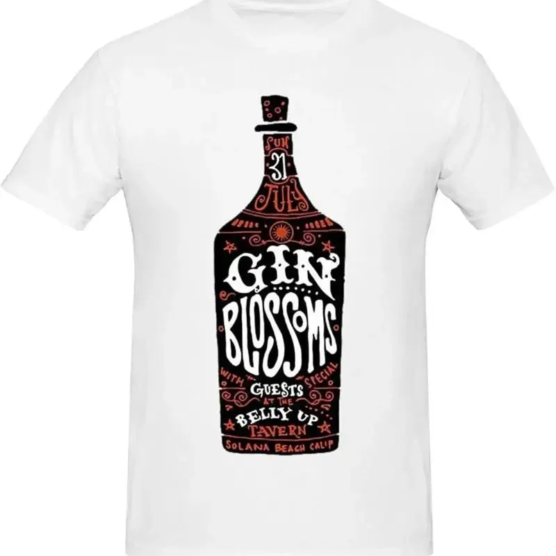 Gin Music Blossoms Band T Shirt Men_S Summer Unique Cool Bt980