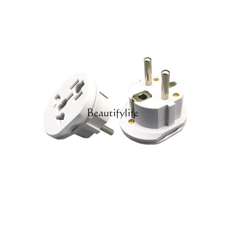 

Pure copper 16A current British standard to European conversion plug socket, South Korea, Russia