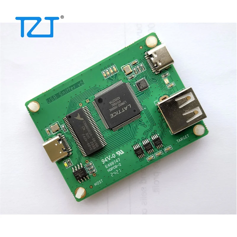 

TZT Opensource USB Bus Analyzer Board USB Sniffer USB2.0/1.1 Bus Protocol Debugging for CPLD/FPGA Learning