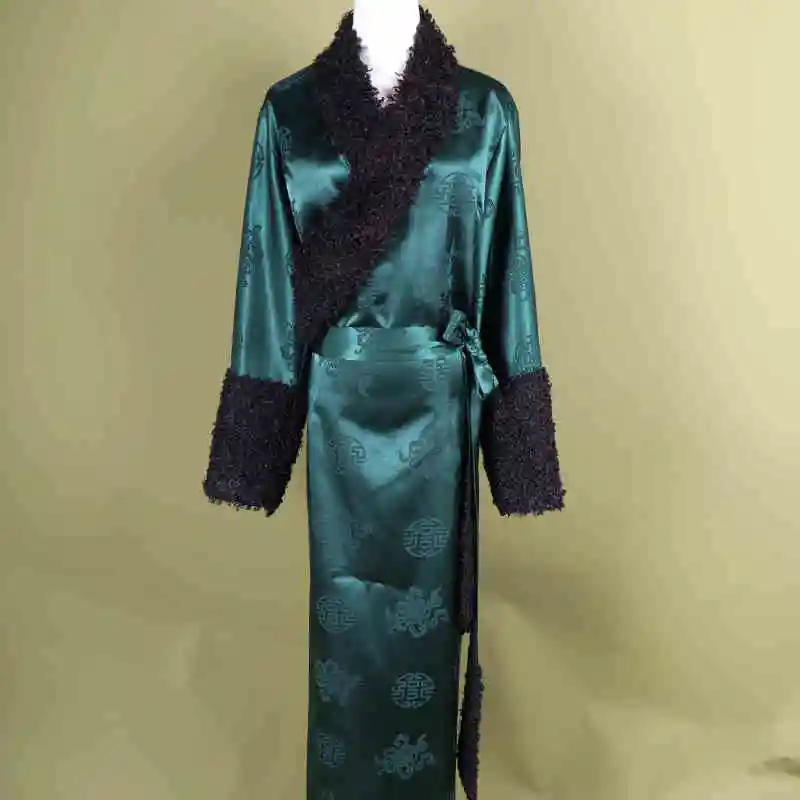 

Женский плюшевый однотонный тибетский халат для путешествий и фотосессий, уникальное китайское этническое платье, тибетская одежда Бола