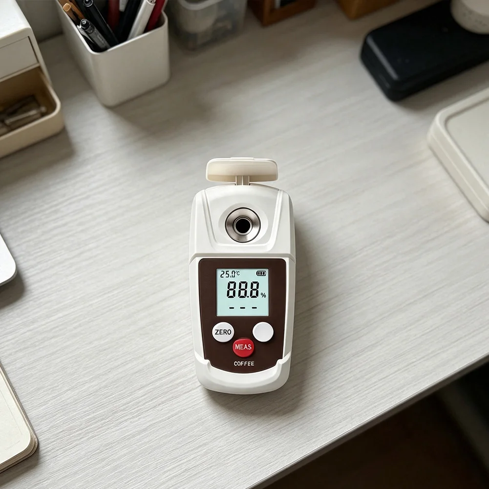 Digital Refractometer 0-22% for Coffee Shops Home Baristas Measuring Extracted Coffee Concentration Accurately