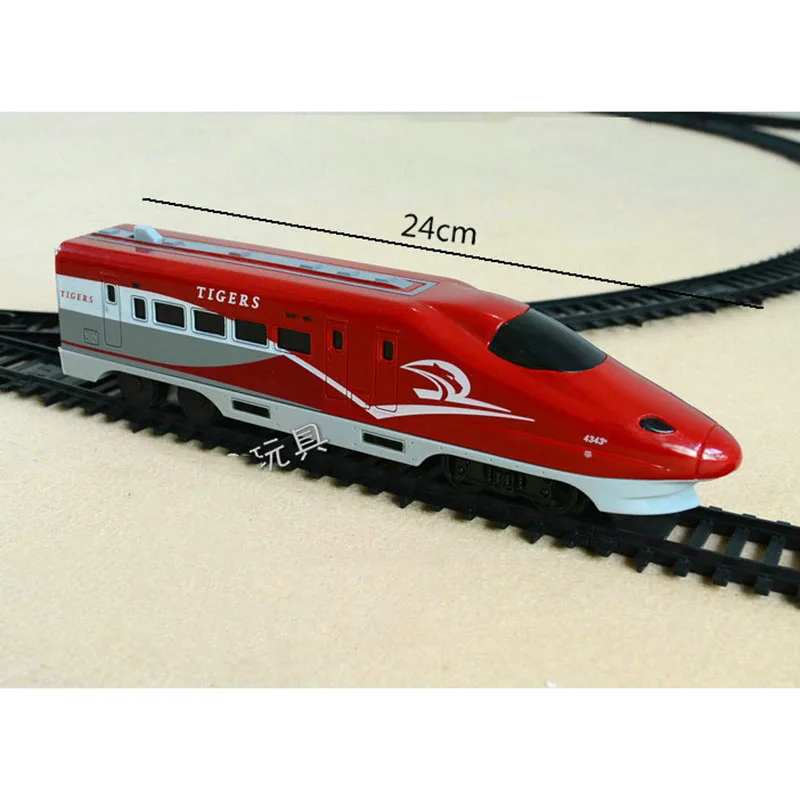 1:87 Red Eurostar High-speed EMU Train Model Simulation Electric Track Model Children's Toys Boy Scene Birthday Gift Display