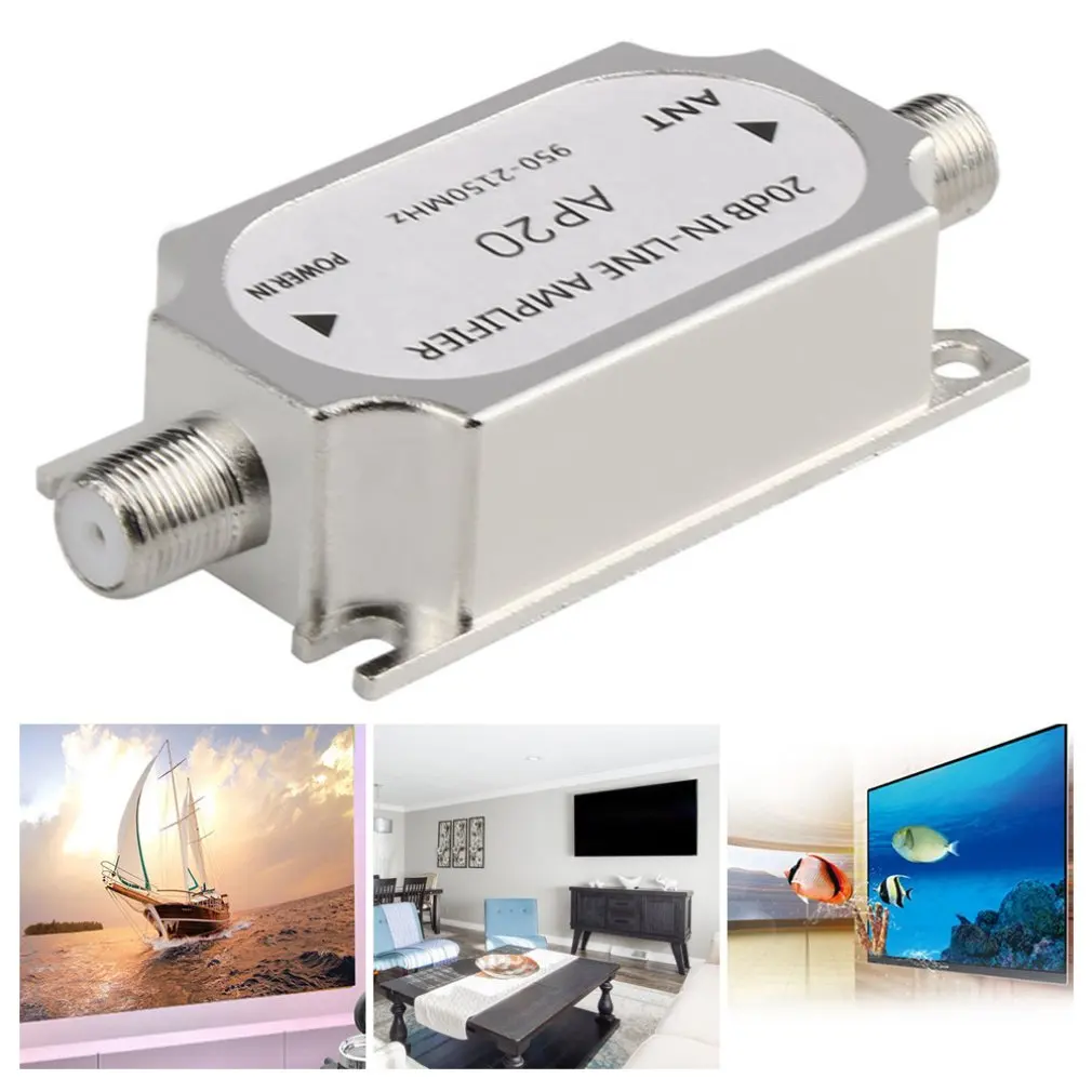 衛星ラインアンプブースター,ディッシュネットワーク用信号ブースター,アンテナケーブル,実行チャネル強度,20db,950〜2150mhz